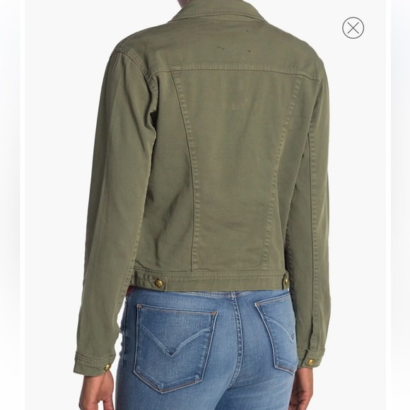 L’Agence Jean jacket Celine Collared Utility Jacket Juniper size Small - Picture 4 of 5